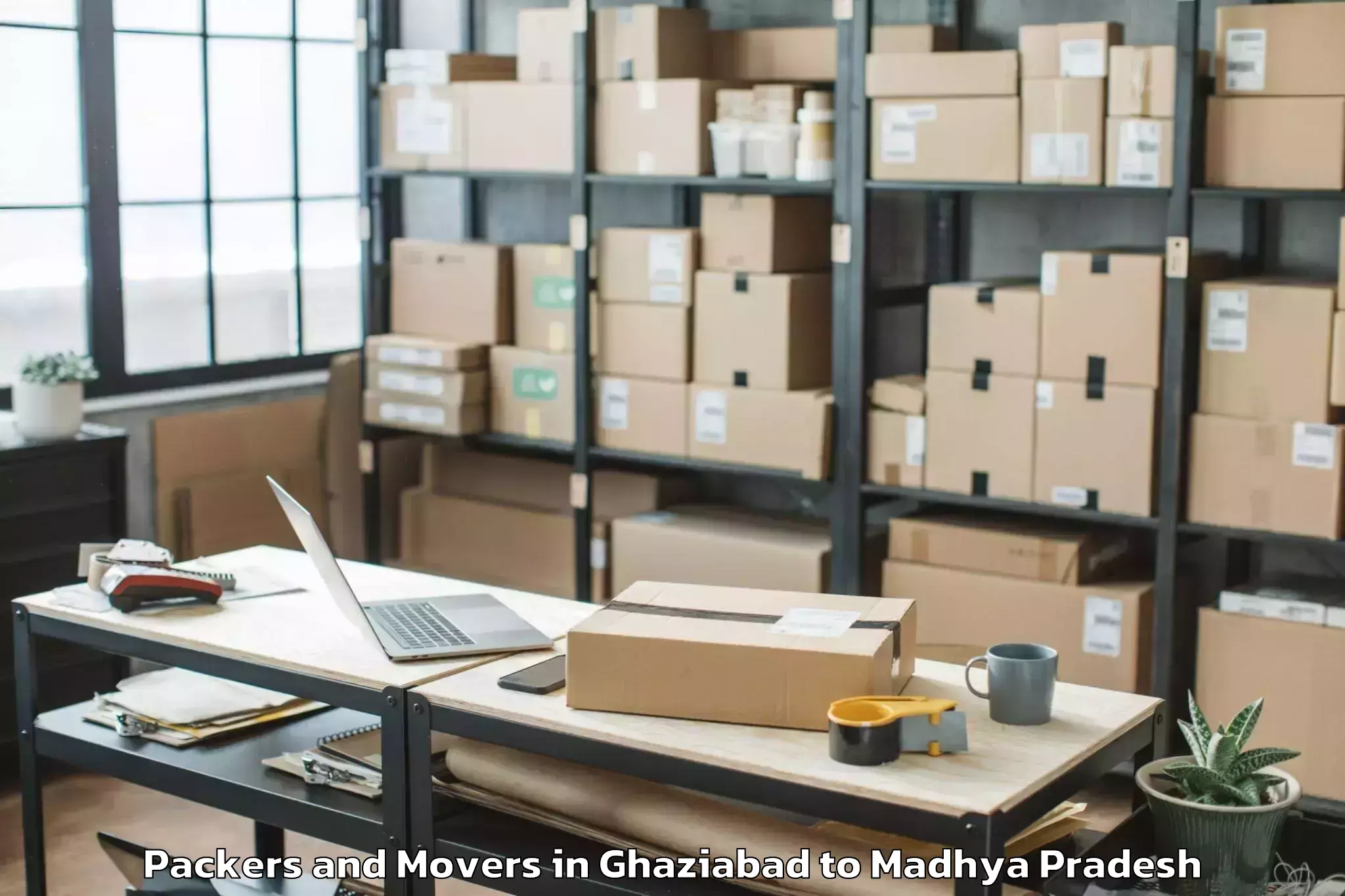 Easy Ghaziabad to Amla Packers And Movers Booking